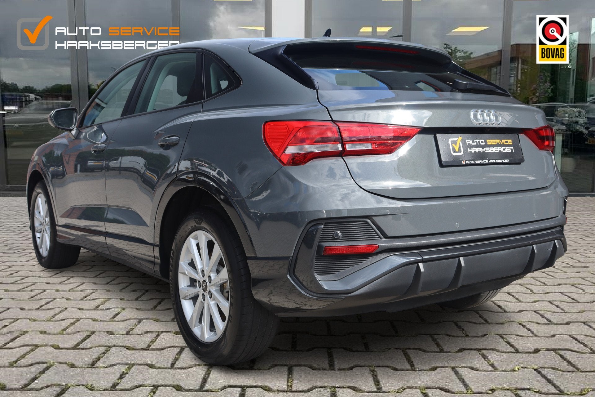 Audi Q3 Sportback 45 TFSI e Edition | Leder | Camera | Led |, Auto's, Gebruikt, Zwart, Hybride Elektrisch/Benzine, 13 kWh