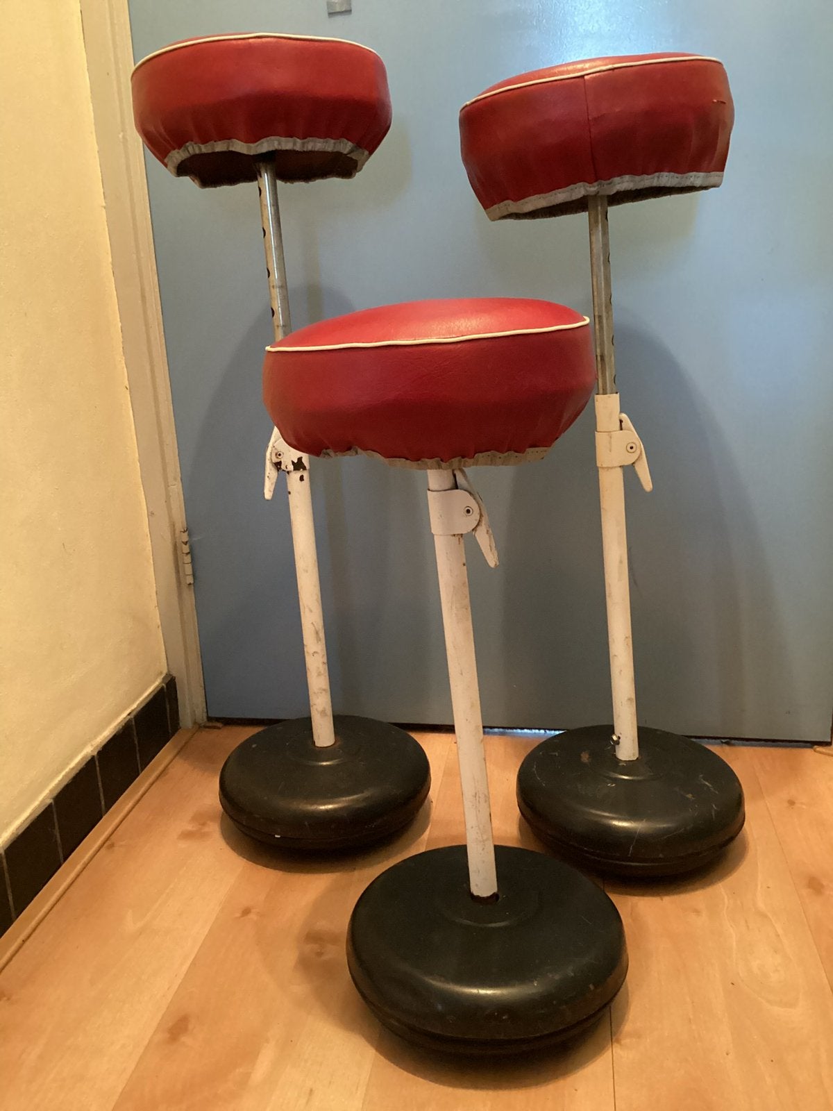 vintage ROLEI PS tuimelaar krukken- 3 stuks, Ophalen, In hoogte verstelbaar, Gebruikt, Staal
