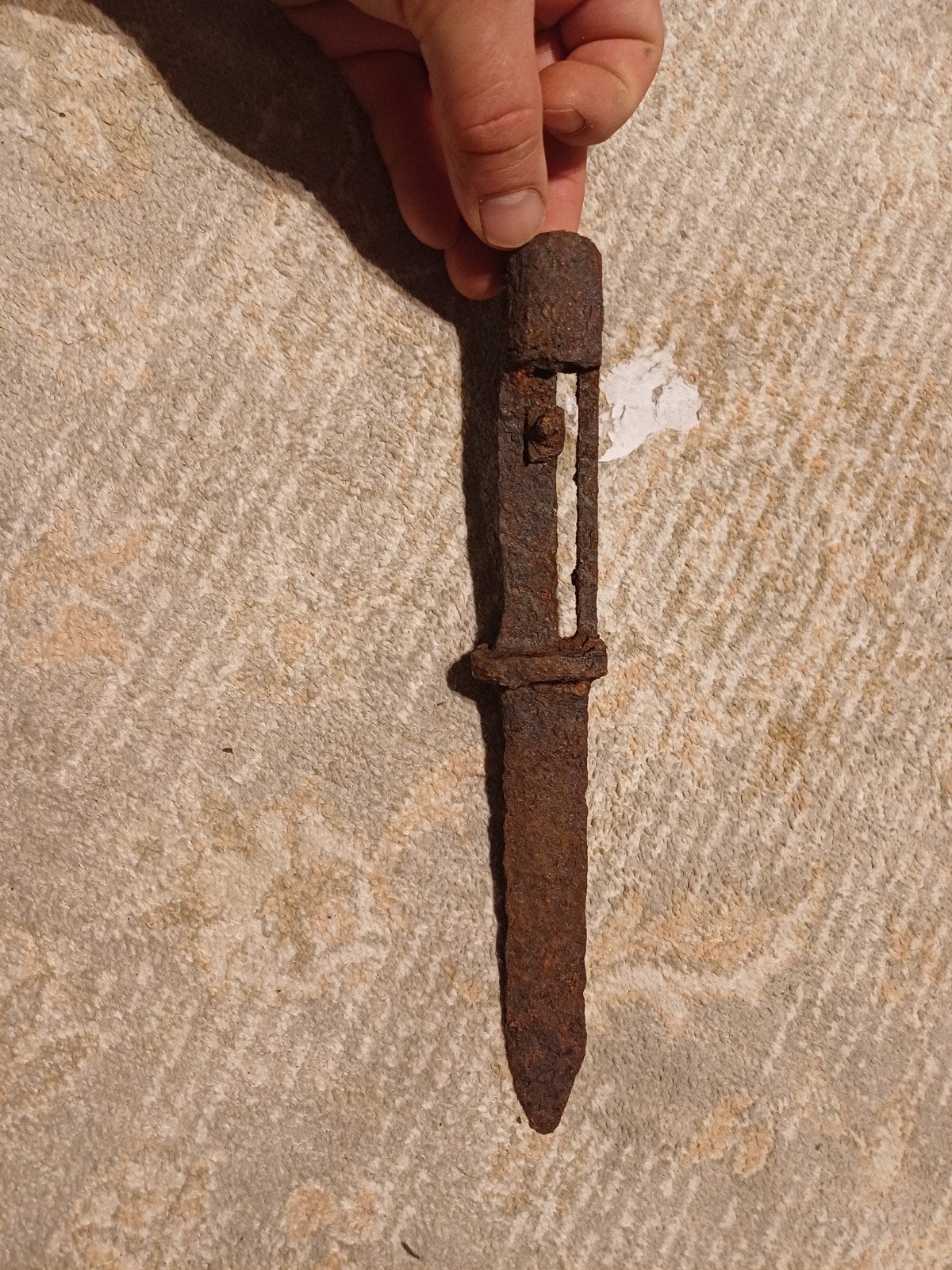 duitse bajonet wo2 aangepast., Ophalen of Verzenden, Duitsland, Mes of Dolk