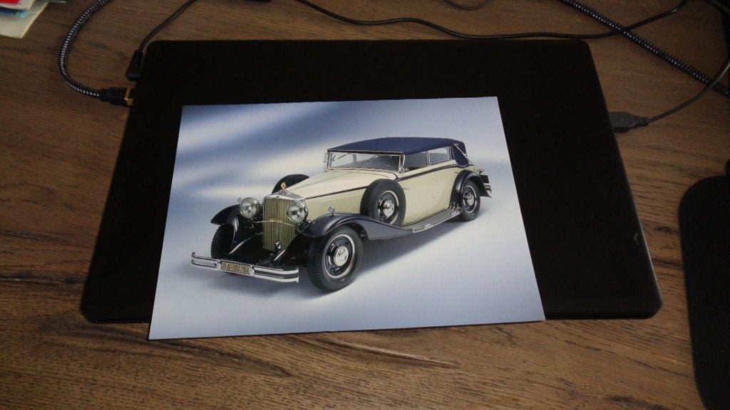GROTE Persfoto  MAYBACH  DS  ZEPPELIN  CABRIOLET, Verzenden, Nieuw, Overige merken