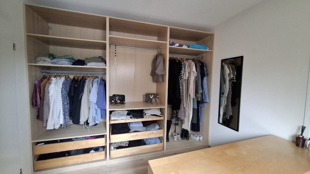 IKEA PAX Kledingkastdelen 4 stuks 100x58x236cm Eikeneffect, Ophalen, Met lade(s), 200 cm of meer, 50 tot 100 cm