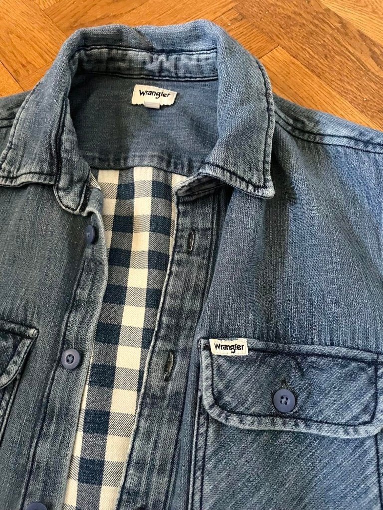 Wrangler overshirt, Kleding | Heren, Ophalen of Verzenden, Zo goed als nieuw, Blauw