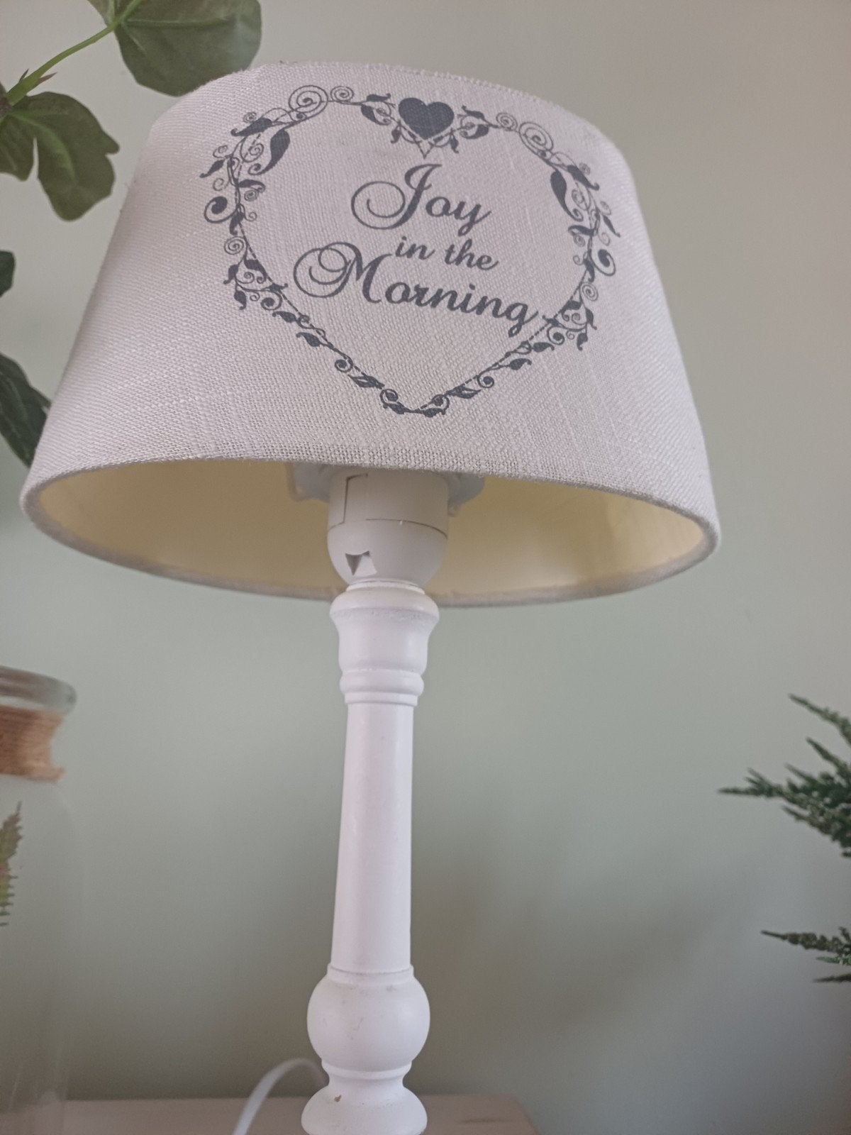 Twee sfeervolle lampen: tafellamp en wandlamp, Ophalen of Verzenden, Gebruikt, Glas