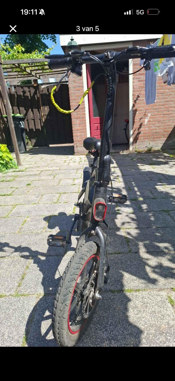 DYU elektrische fiets - Compact en handig, Ophalen of Verzenden, Gebruikt, Schijfrem, DYU