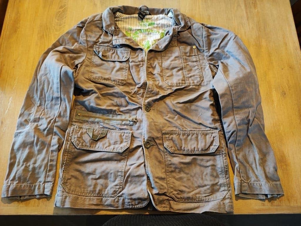 Grijze jas van h&m, maat 158, Kinderen en Baby's, Kinderkleding | Maat 158, Jongen of Meisje, H&M, Ophalen of Verzenden, Zo goed als nieuw