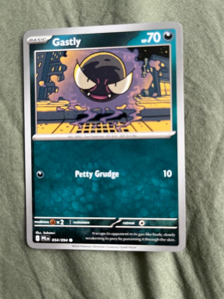 Gastly Pokémon Kaart - Basic 70 HP, Hobby en Vrije tijd, Verzamelkaartspellen | Pokémon, Ophalen of Verzenden, Zo goed als nieuw
