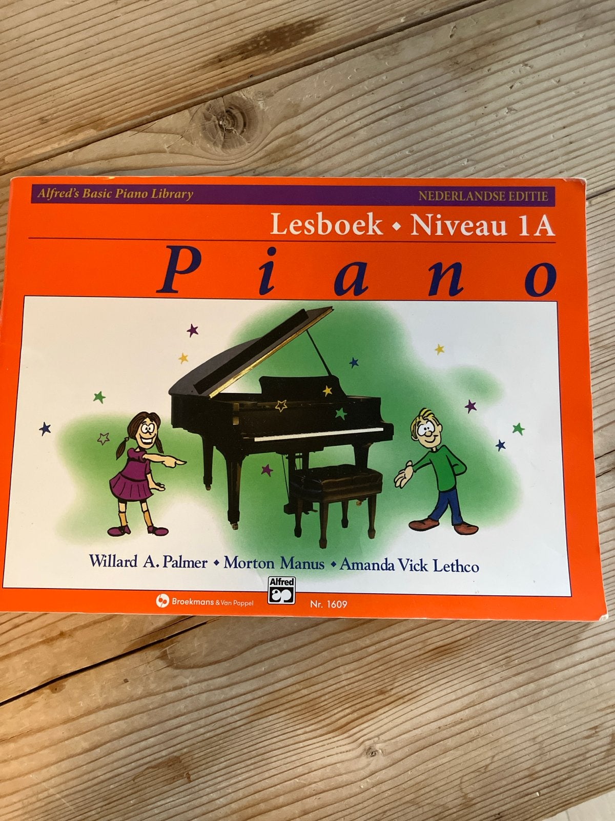 Alfred's Basic Piano Library Lesboek Niveau 1A (Nederlands), Overige genres, Les of Cursus, Ophalen of Verzenden, Zo goed als nieuw