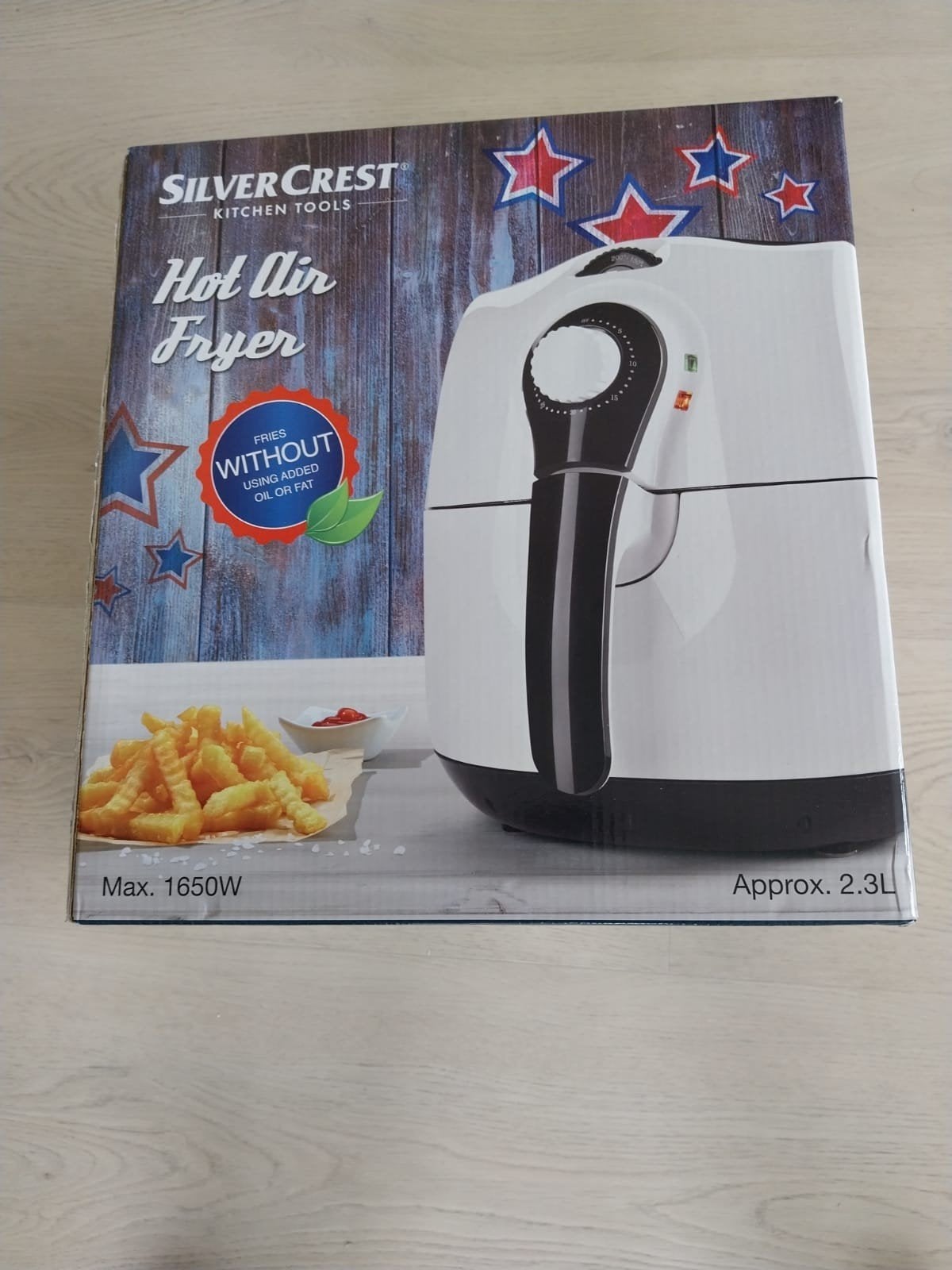 SilverCrest Heteluchtfriteuse - Max. 1650W, 2.3L, 2 tot 3 liter, Ophalen of Verzenden, Nieuw