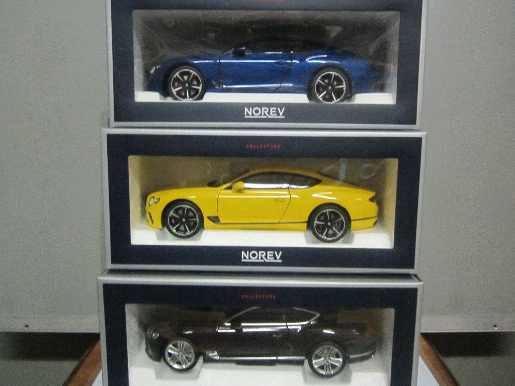 Norev Bentley Continental GT modelauto's (3 stuks), Ophalen of Verzenden, Nieuw, Auto, Norev