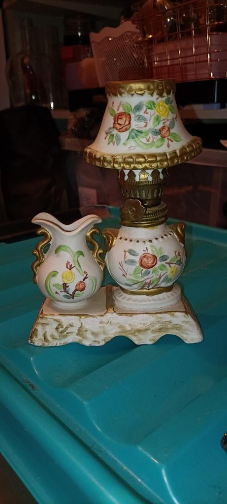 Antieken olielamp, Ophalen of Verzenden