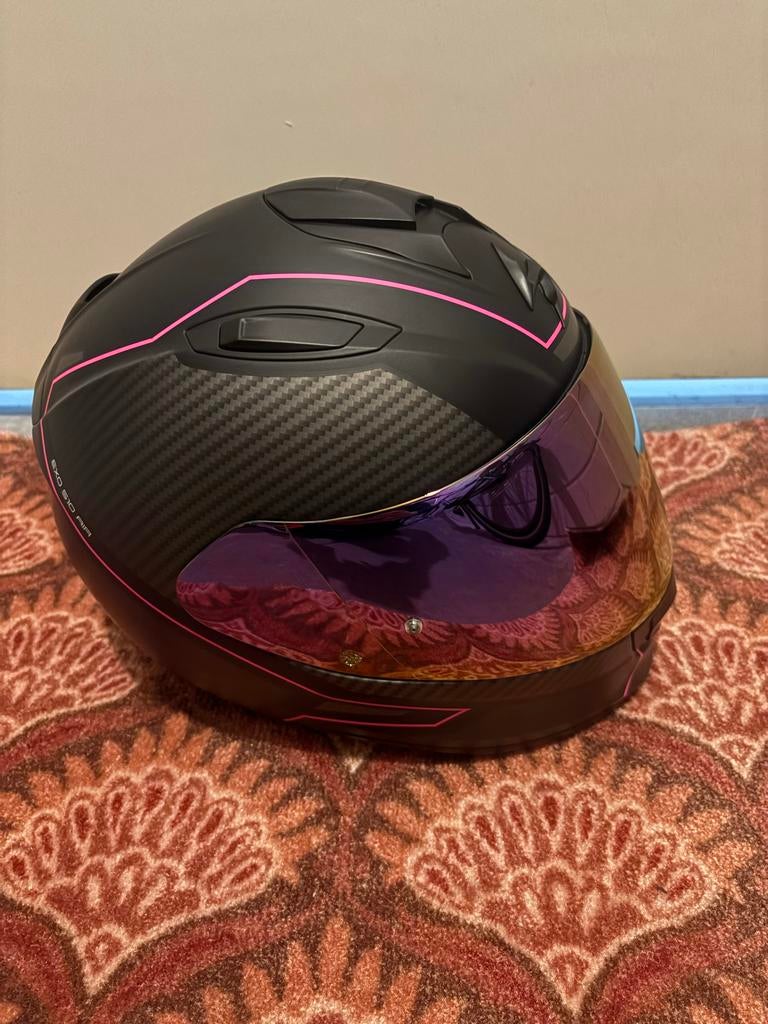 Scorpion dames helm S (56cm) met getint en helder vizier, Overige merken, Ophalen of Verzenden, Integraalhelm, S