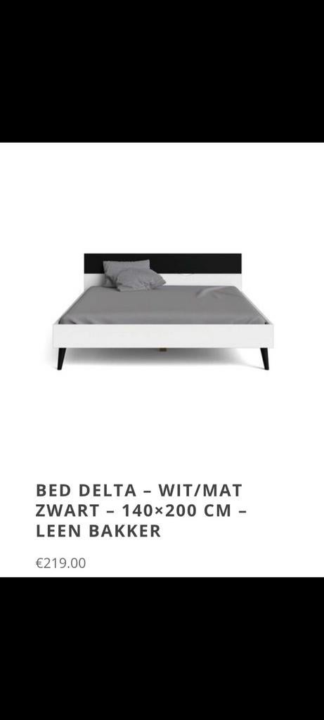 TK Tweepersoons bedombouw 160 x 200- Zo goed als nieuw, Ophalen, Zwart, Tweepersoons, Zo goed als nieuw