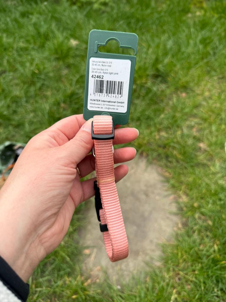 Roze halsband van het merk hunter, Dieren en Toebehoren, Ophalen of Verzenden, Nieuw