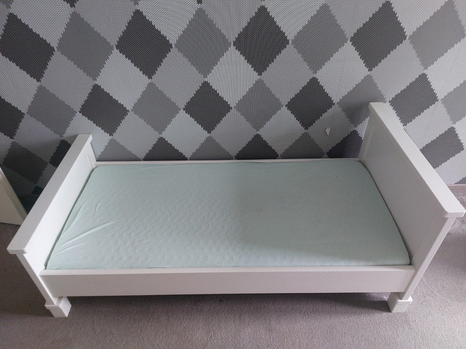 Peuterbed met matras, aerosleep, dekbed en beddenlinnen, Ophalen, 140 tot 160 cm, 70 tot 85 cm, Matras