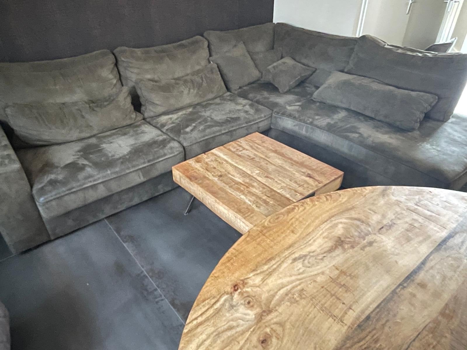 Comfortabele hoekbank, nog goed voor een tweede ronde, Huis en Inrichting, Ophalen, Gebruikt, Hoekbank, Stof