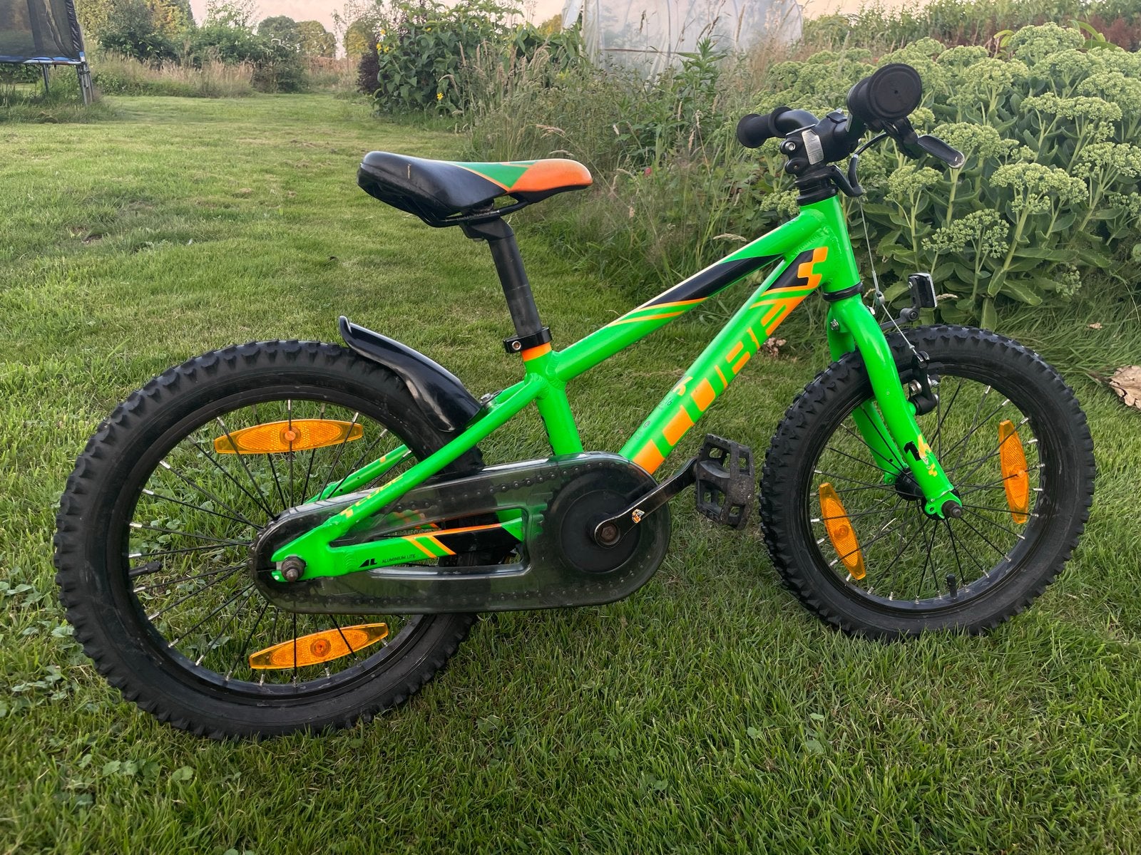 Cube Cubie 160 Kinderfiets - Groen/Oranje, Ophalen, Gebruikt, Velgrem, 16 tot 20 inch