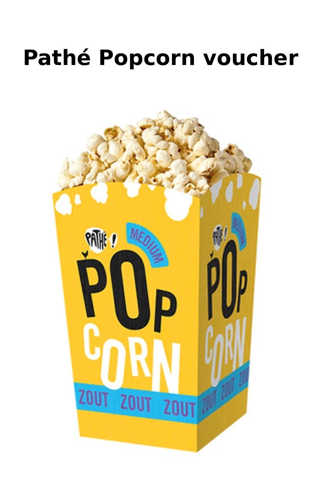 Pathé popcorn vouchers geldig t/m 23-08-2026, Twee personen, Overige typen