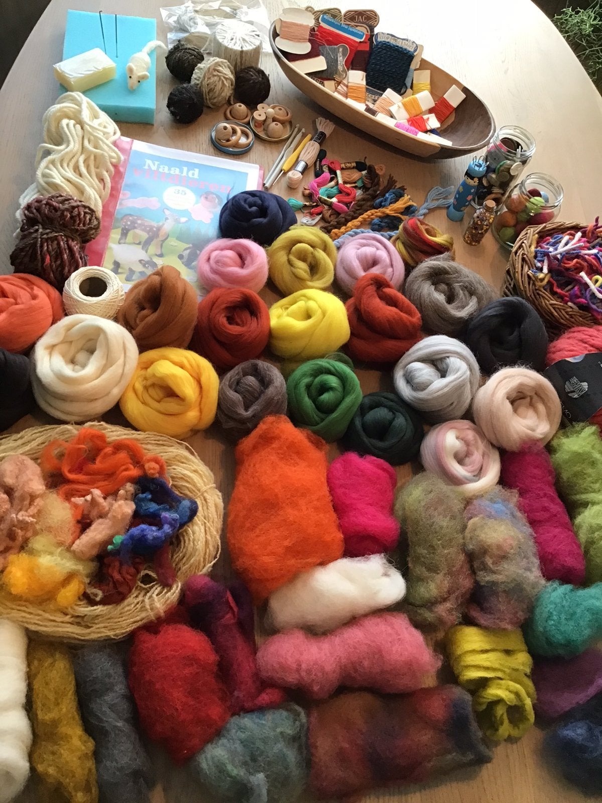 Hobby/ handwerk/ wol pakket, Hobby en Vrije tijd, Verzenden, Gebruikt, Los Vilt, Wolvilt