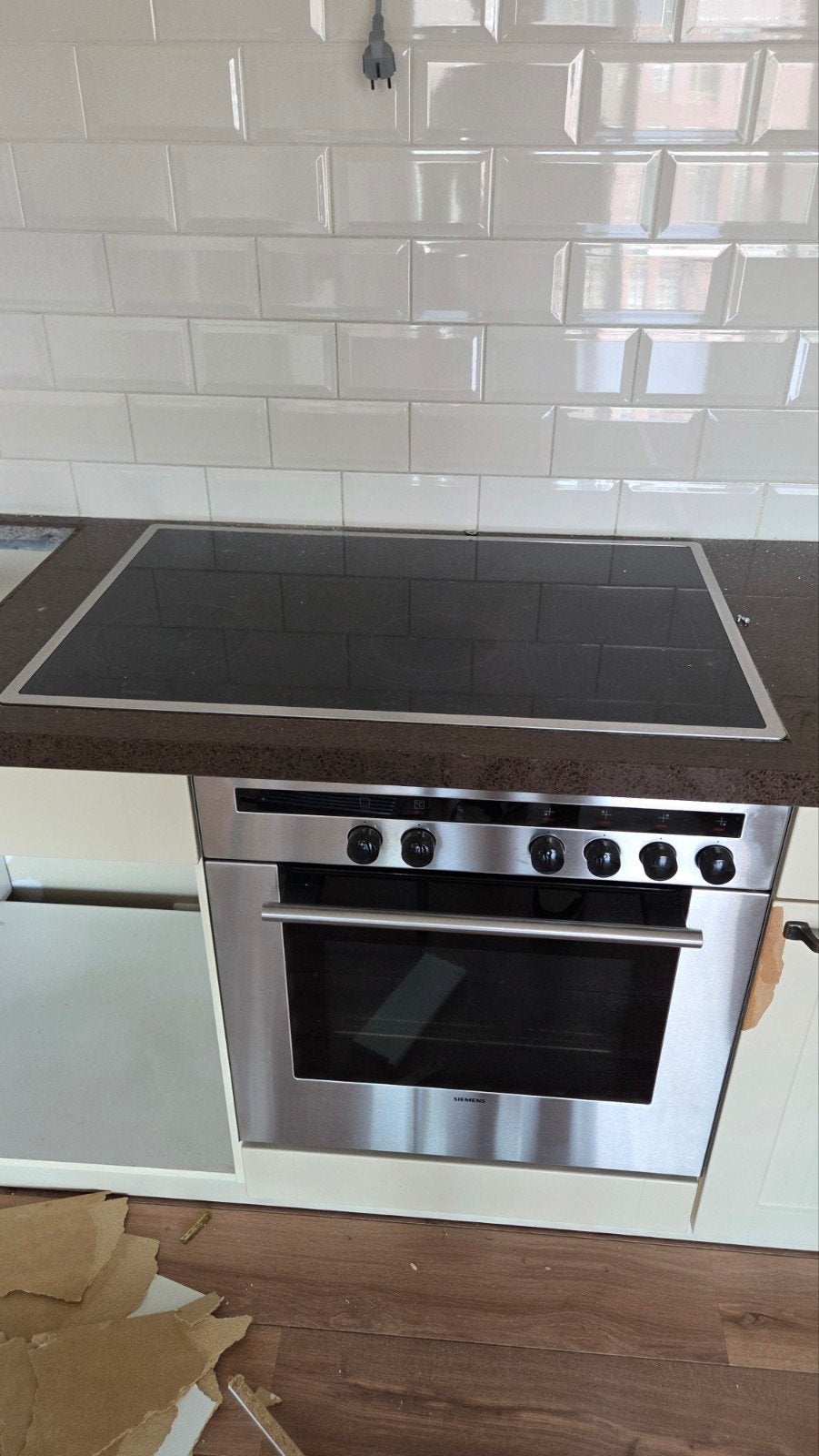 Siemens Inductie Kookplaat met Oven - Gebruikt, Ophalen, Gebruikt, 4 kookzones, Inductie