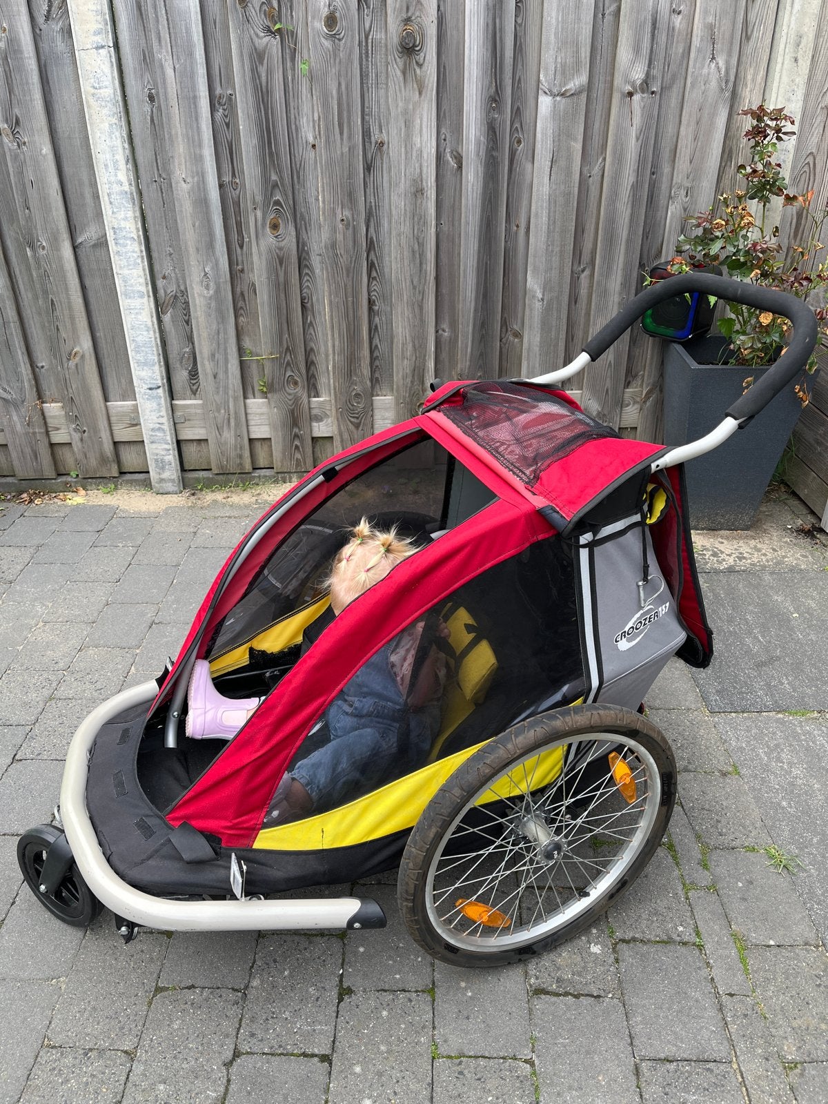 Croozer 737 fietskar - Zo goed als nieuw, Ophalen, Opvouwbaar, 20 tot 40 kg, Zo goed als nieuw
