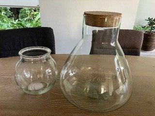 bloempot terrarium glazen vaas bolvaas vaas met kurk, Ophalen, Overige materialen, Rond, Binnen