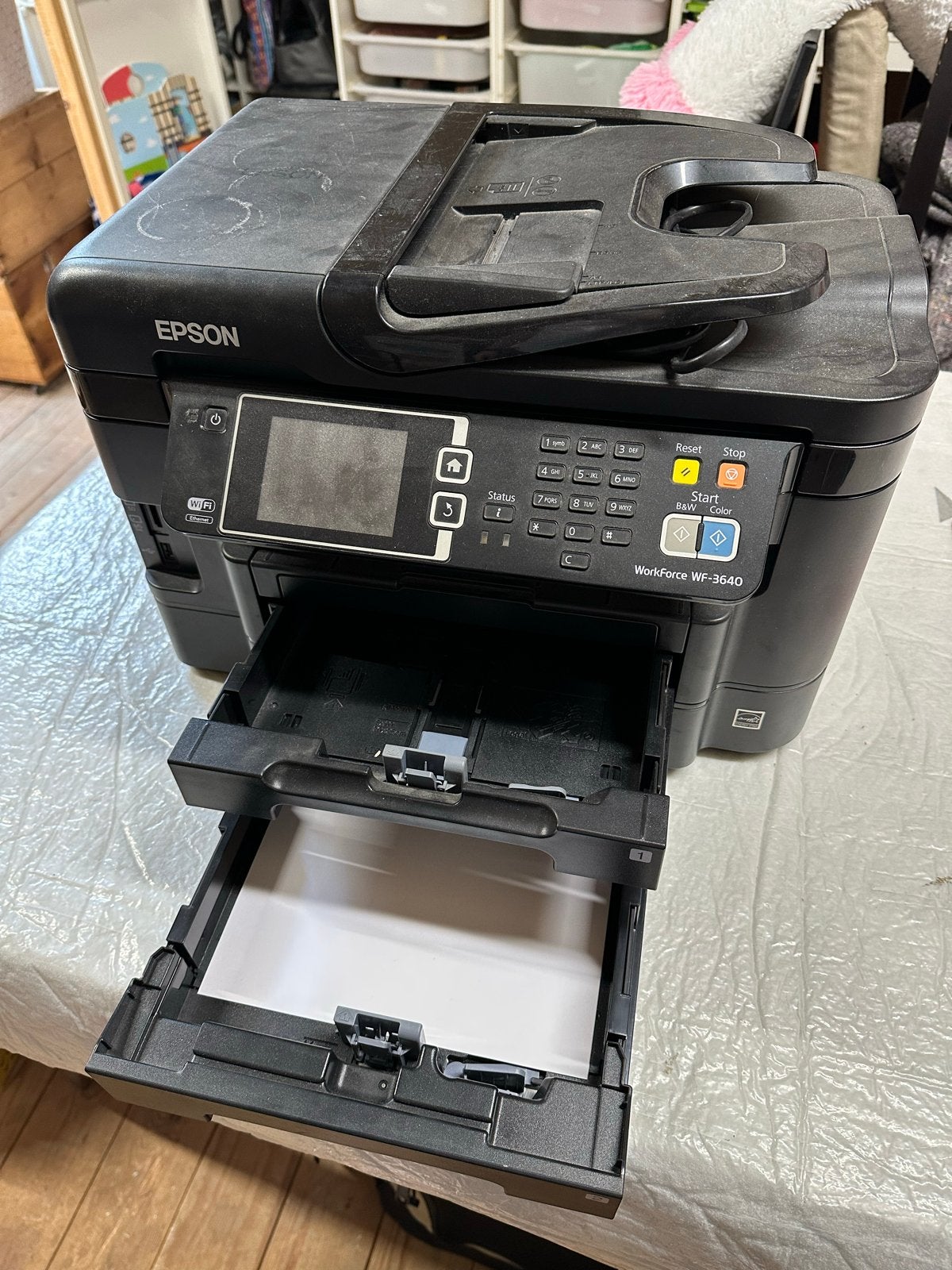 Epson WorkForce WF-3640 All-in-One Printer, Computers en Software, Printers, Gebruikt, All-in-one, Inkjetprinter, Kleur printen