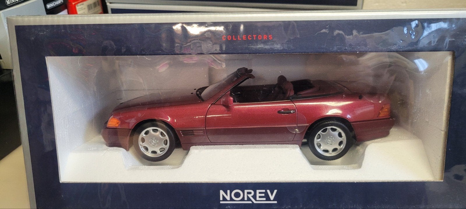 Norev 1989 Mercedes 500 SL, Hobby en Vrije tijd, Ophalen of Verzenden, Zo goed als nieuw, Auto, Norev