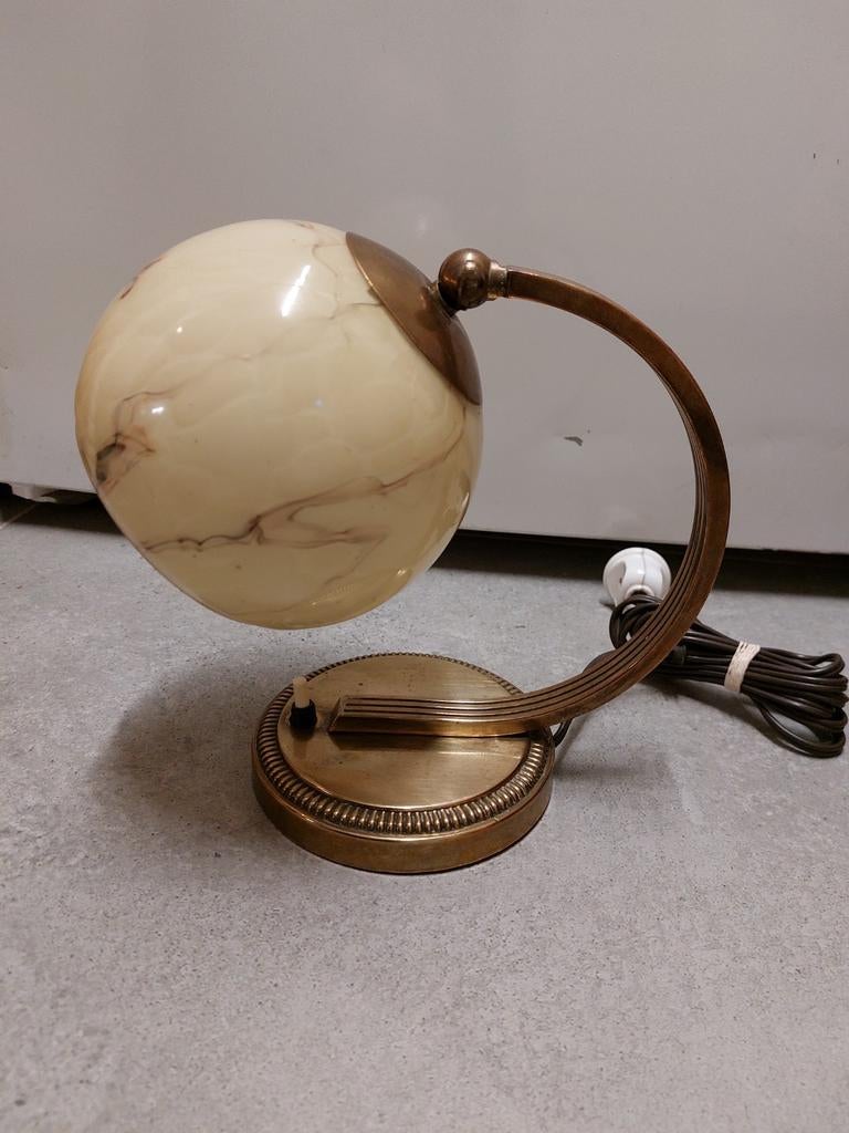 Art deco Jugendstil vintage retro wandlamp tafellamp, Ophalen of Verzenden, Gebruikt, Metaal, Art deco Jugendstil vintage retro antiek