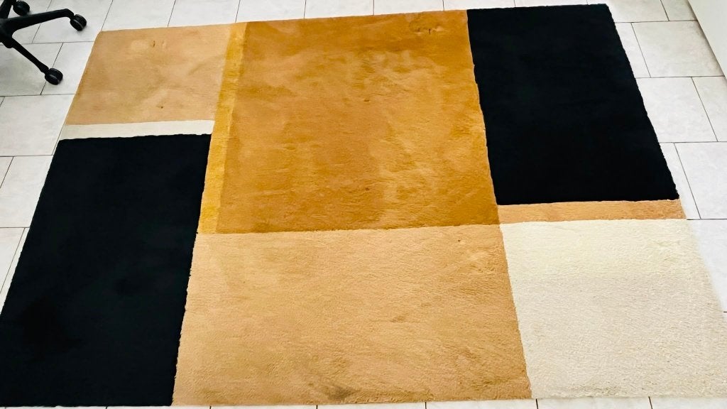 IKEA SKRIFTSPRÅK vloerkleed 170x240 cm – €20, Ophalen, Gebruikt, 150 tot 200 cm, Rechthoekig