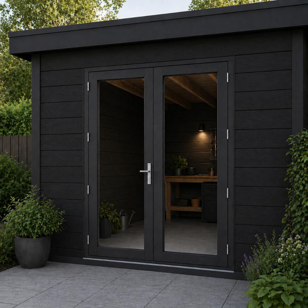 Douglas Steellook Deur + Kozijn 2x880x2174 RAL 9005 Zwart, Doe-het-zelf en Verbouw, Deuren en Horren, Ophalen, Nieuw, Buitendeur