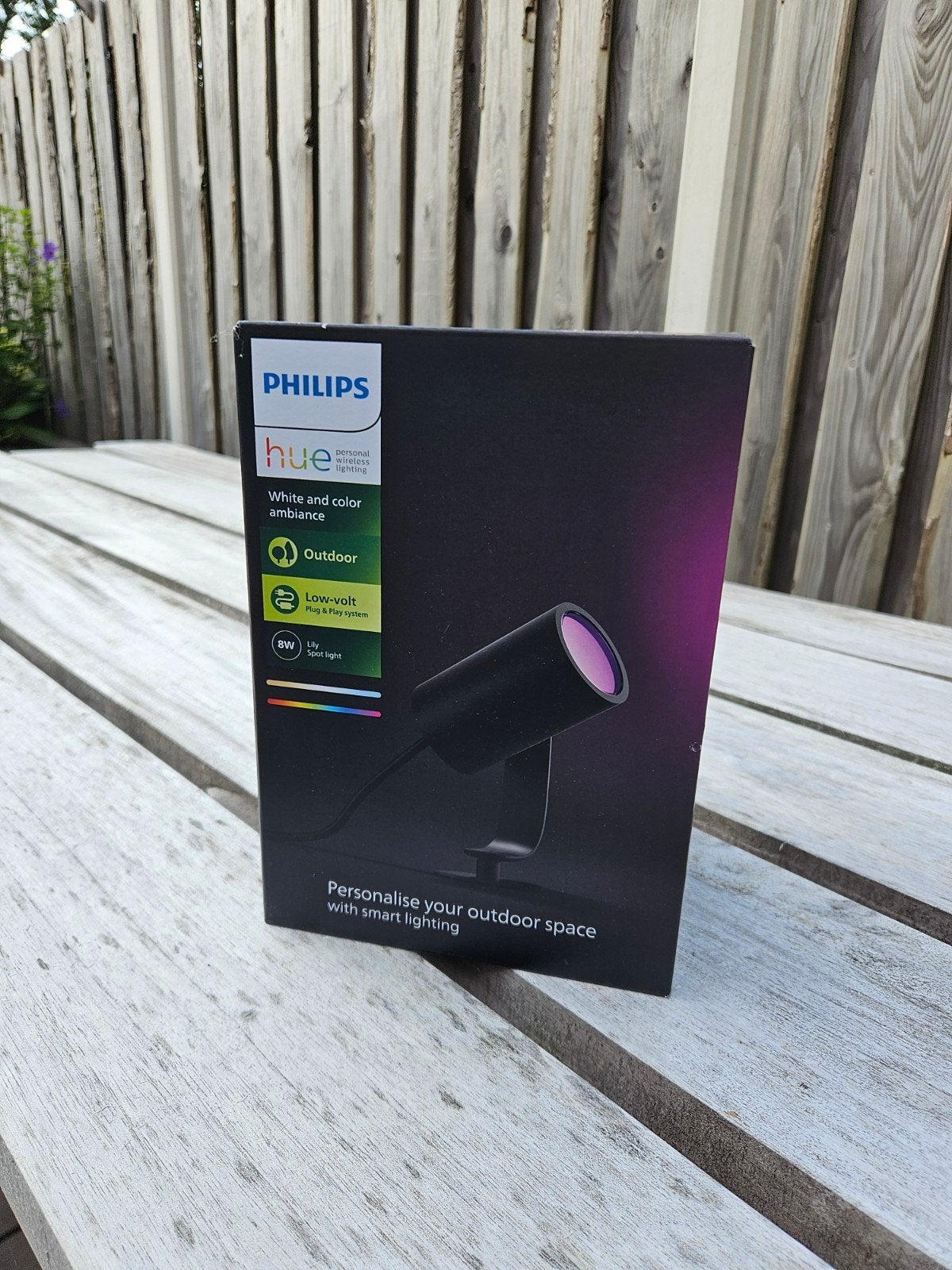 Philips Hue Outdoor Spot Lily - White & Color uitbreiding, Tuin en Terras, Buitenverlichting, Minder dan 50 watt, Ophalen of Verzenden