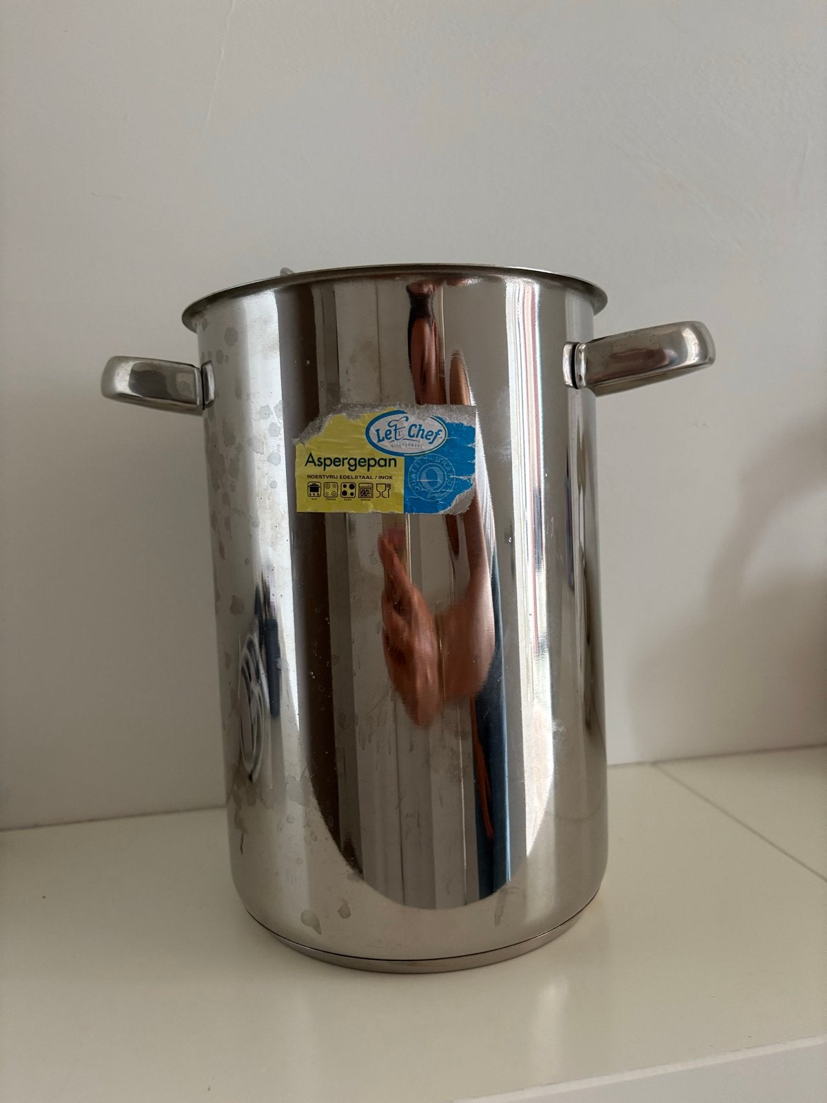 Aspergepan met mandje - Let Chef RVS, Ophalen, Nieuw, Rvs