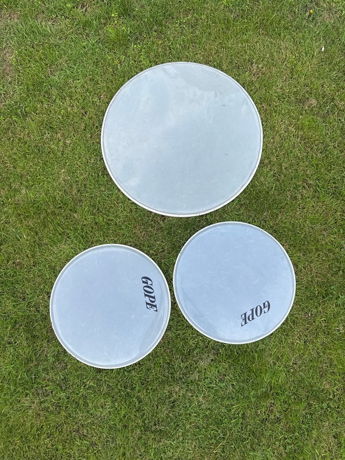 GOPE drumvellen - Set van 3, Muziek en Instrumenten, Ophalen of Verzenden, Gebruikt
