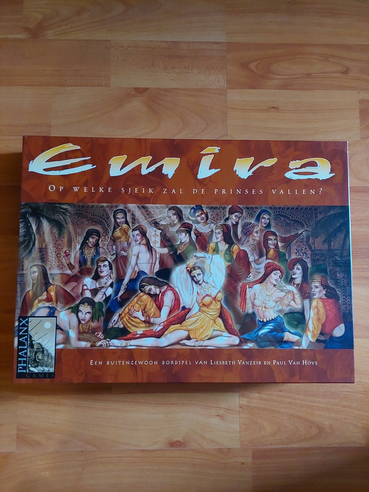 Emira: Op welke Sjeik zal de prinses vallen? Bordspel, Vijf spelers of meer, Ophalen of Verzenden, Zo goed als nieuw, Phalanx Games