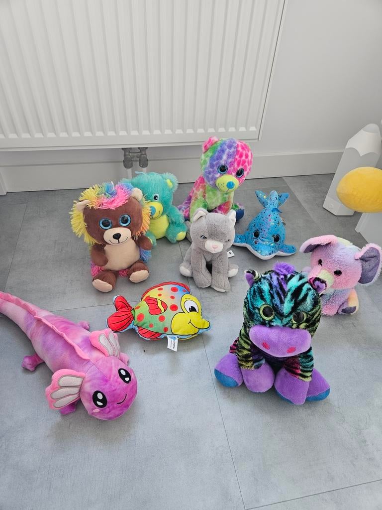9 verschillende knuffels nieuw, Ophalen of Verzenden, Nieuw