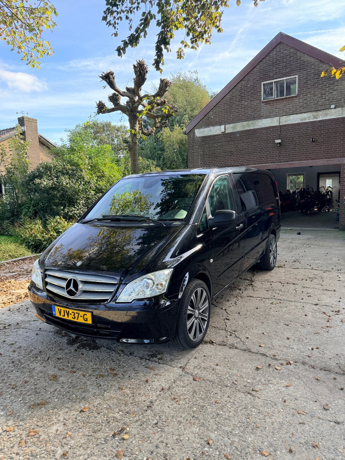 Mercedes-Benz Vito 122cdi 3.0 v6 224pk MARGE AUTO nieuwe apk, Auto's, Automaat, Euro 5, Zwart, 2000 kg