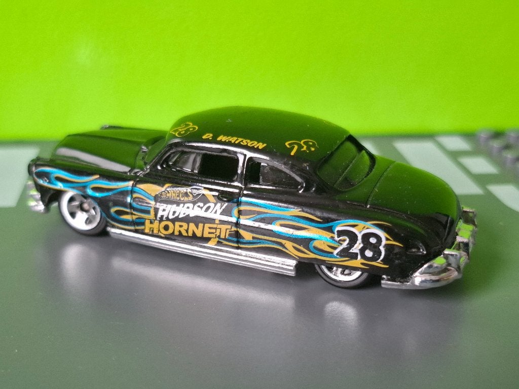 Hotwheels - Hudson Hornet [zwart] 1/64, Ophalen of Verzenden, Gebruikt, Auto