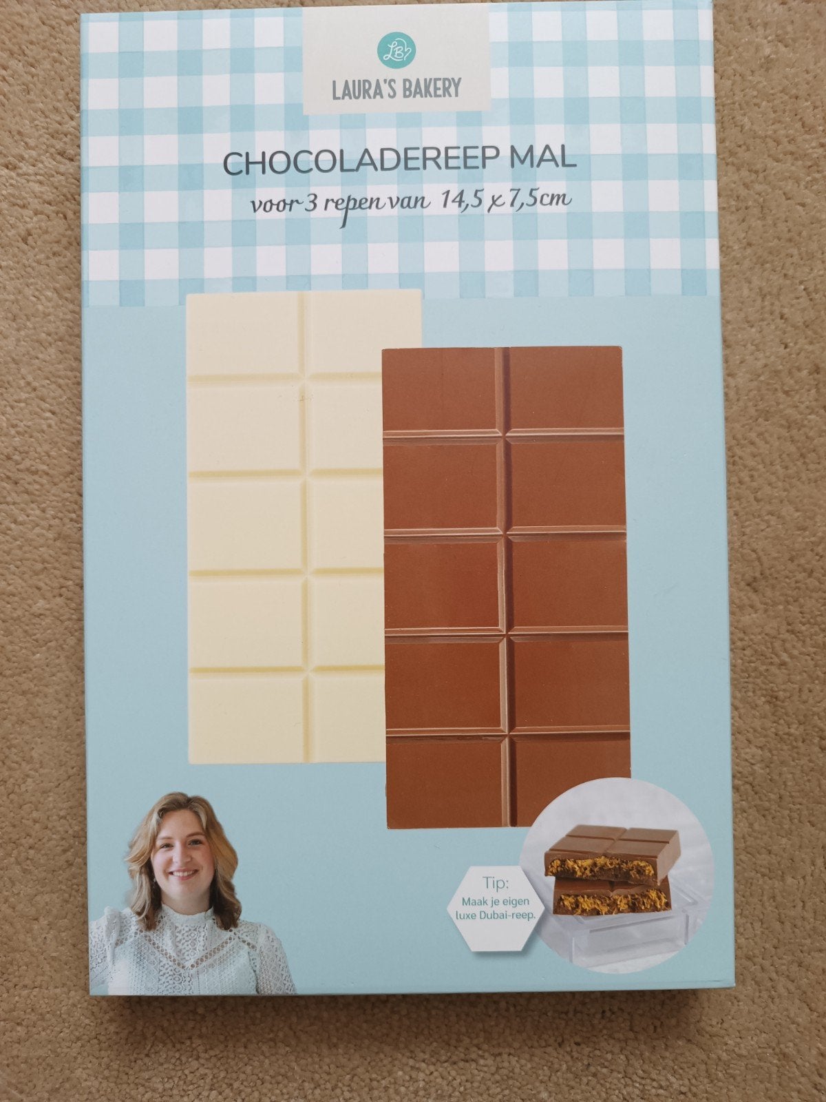 Chocoladereep Mal Laura's Bakery - Maak je eigen Dubai reep, Ophalen of Verzenden, Nieuw