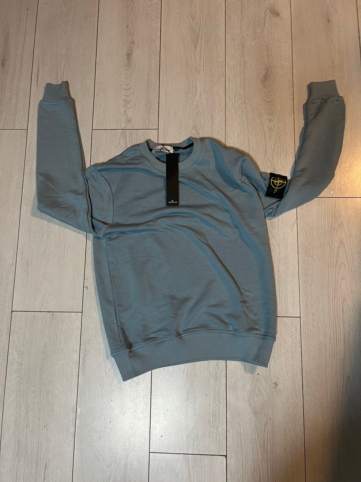 Stone Island sweater maat S - Lichtblauw, Blauw, Nieuw, Ophalen of Verzenden, Lange mouw