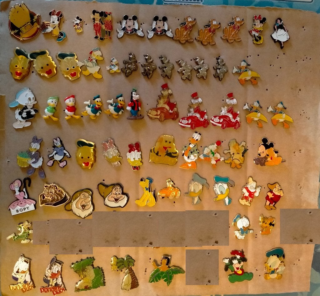 Donald Duck Goofy Disney tekenfilm pins Pluto Pinokkio, Ophalen of Verzenden, Gebruikt