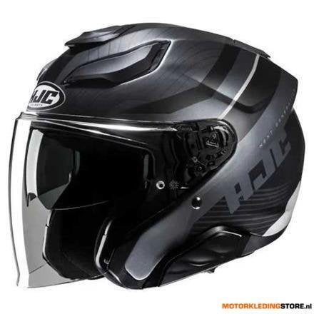 HJC F31 Naby Jet Helm, Zwart-Grijs, Motoren, Kleding | Motorhelmen, Ophalen of Verzenden, Nieuw met kaartje