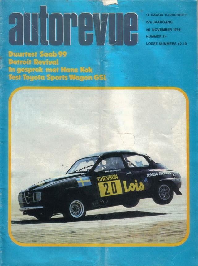 Autorevue 24 1976 : Toyota Corolla Sportswagon - Saab 99, Ophalen of Verzenden, Gelezen, Algemeen
