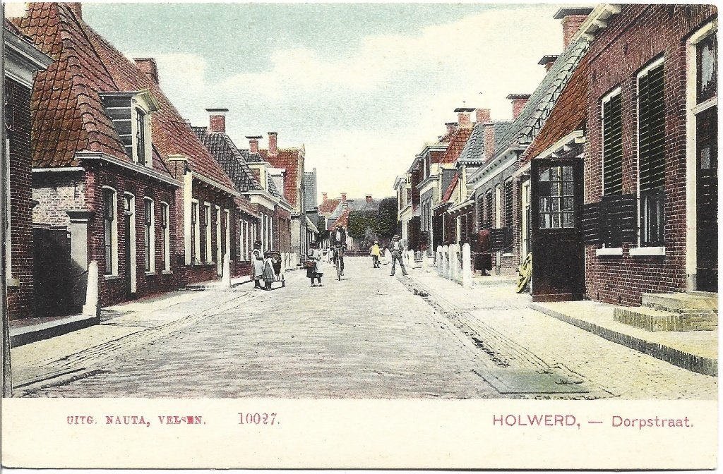 Holwerd - Dorpstraat, Verzamelen, Ophalen of Verzenden, 1920 tot 1940, Ongelopen, Friesland