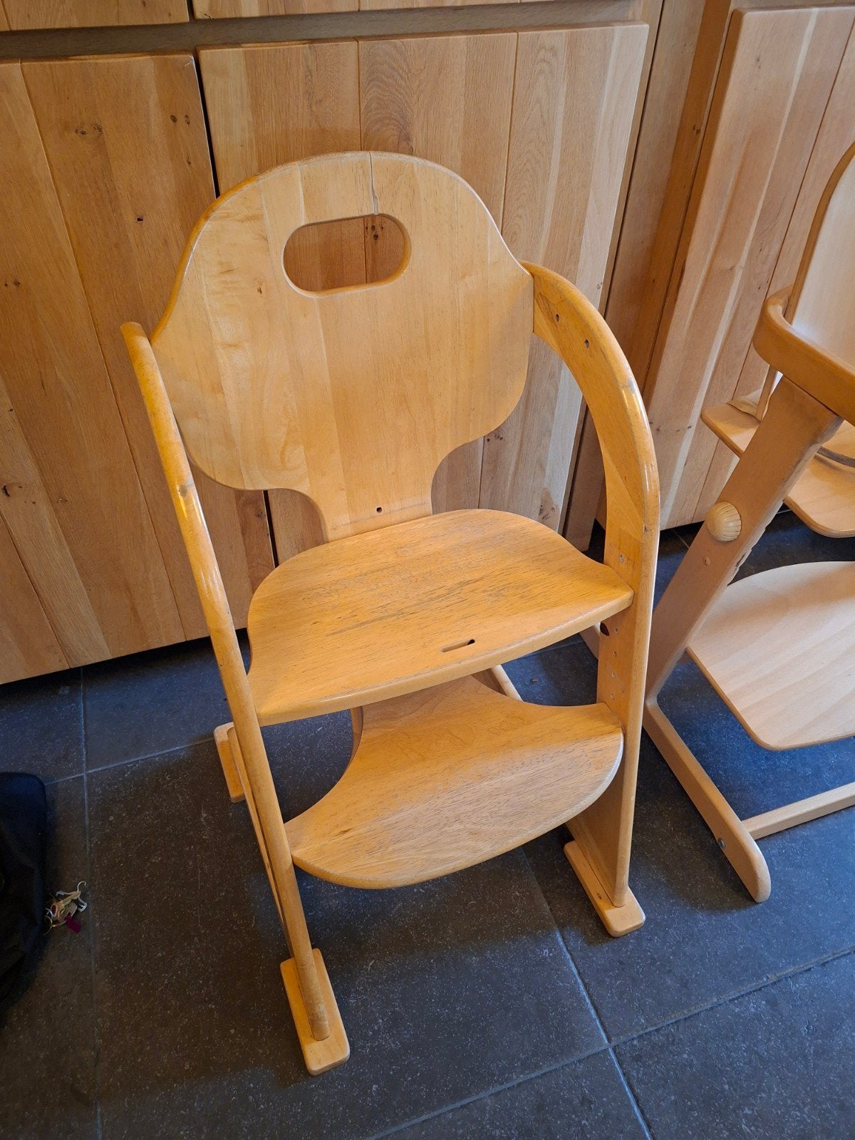 Tiamo houten meegroeistoel, Kinderen en Baby's, Ophalen, Gebruikt, Meegroeistoel