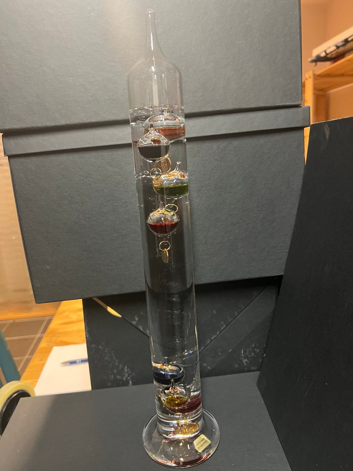 Galileo Thermometer - Decoratieve Temperatuurmeter, Ophalen of Verzenden, Zo goed als nieuw, Weerstation