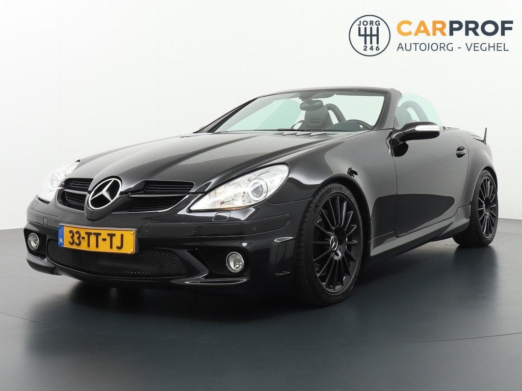Mercedes-Benz SLK-klasse AMG 55 Mercedes-Benz SLK-klasse 55, Auto's, Mercedes-Benz, Automaat, Cabriolet, 360 pk, Zwart