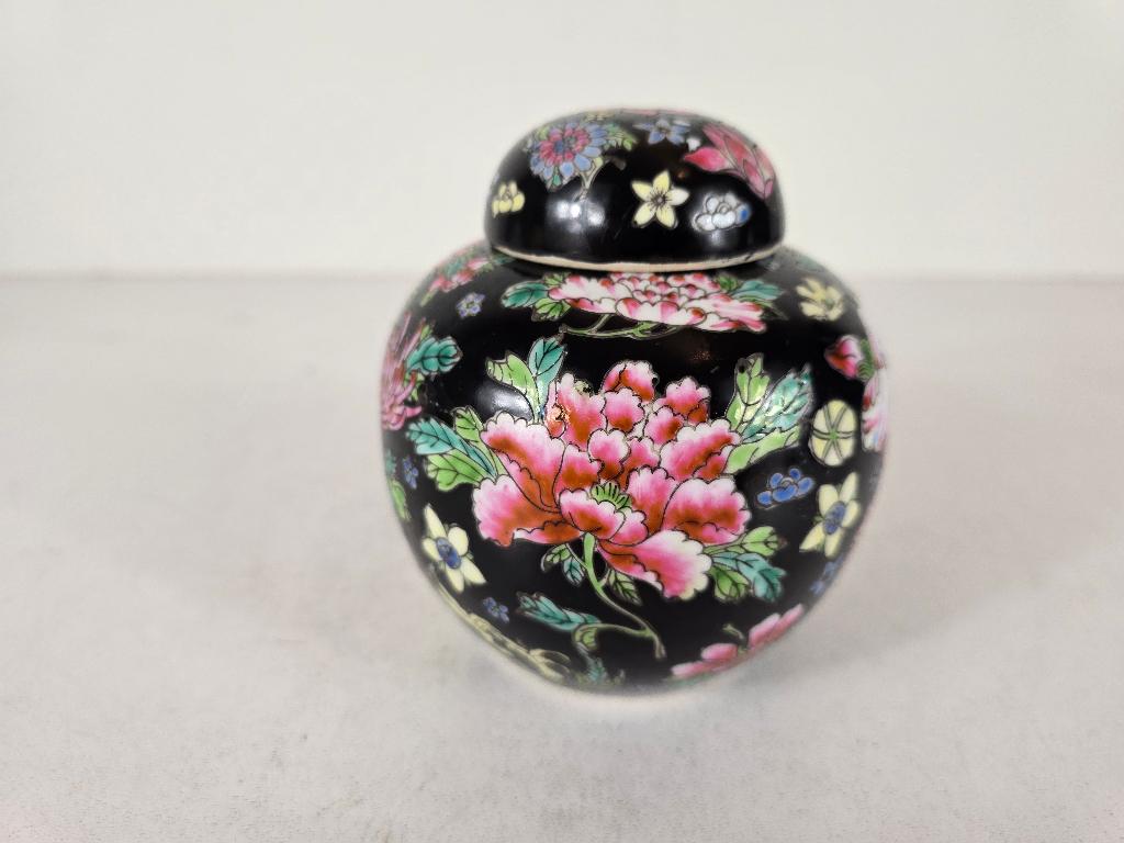 Florale gemberpot, porselein, China, 2e helft 20e eeuw, Ophalen of Verzenden