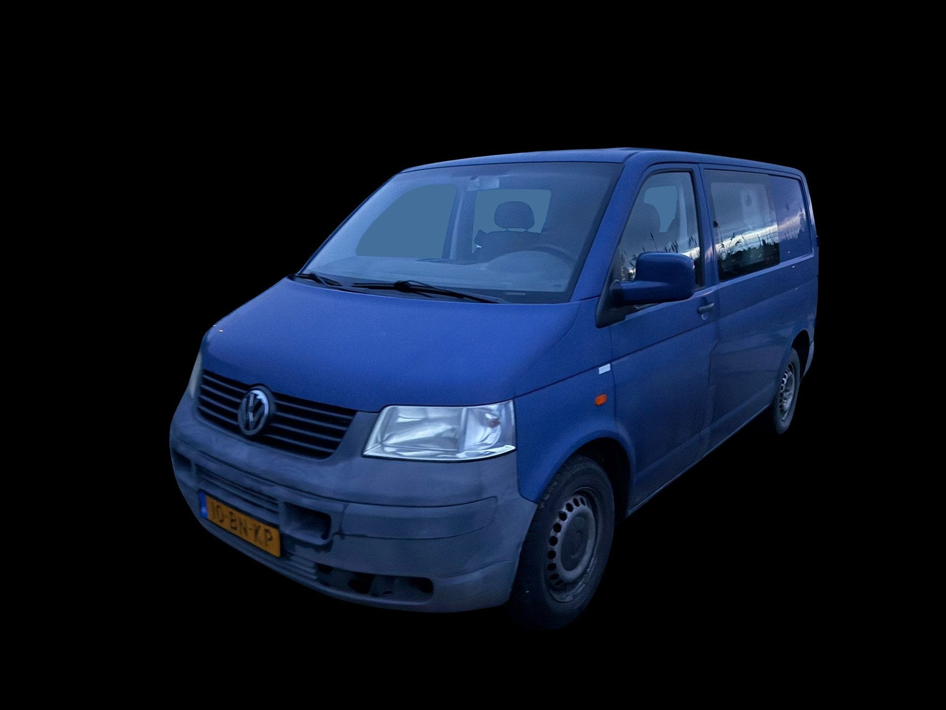 Volkswagen Transporter 2.5 TDI 300 DC MHD (bj 2004), Auto's, Voorwielaandrijving, Stof, Gebruikt, Zwart