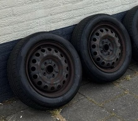 2x 14” Vredestein T-Trac 2 155/65 14 zomerbanden, Ophalen, 14 inch, Gebruikt, 155 mm