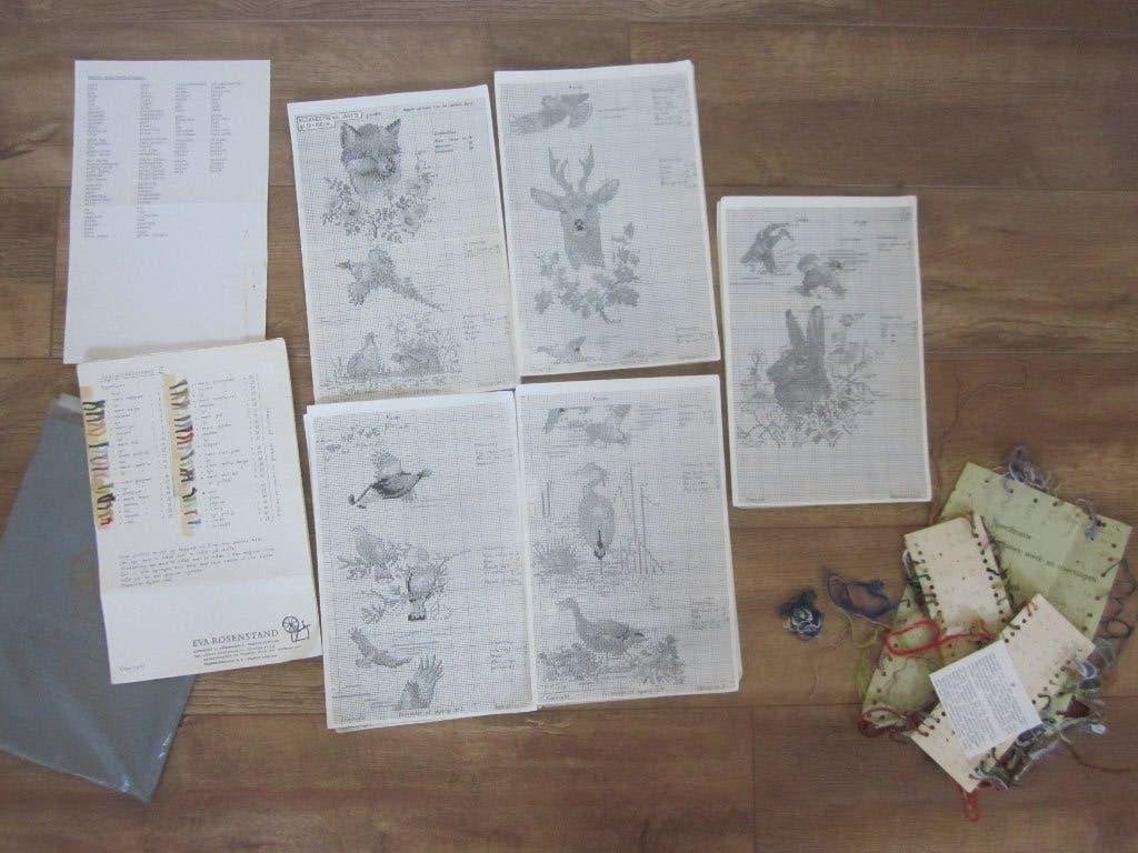 Eva Rosenstand orig. borduur telpatroon schellekoord jacht, Hobby en Vrije tijd, Ophalen of Verzenden, Zo goed als nieuw, Handborduren